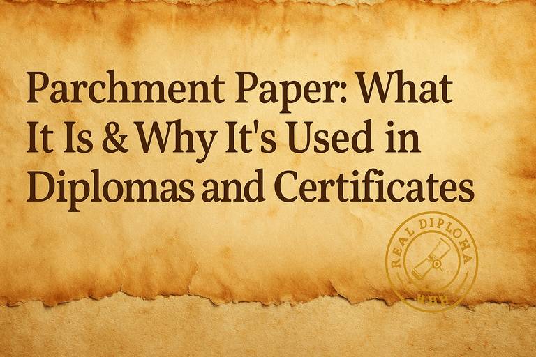 Parchment Paper: What It Is and Why It Is Used in Diplomas and Certificates