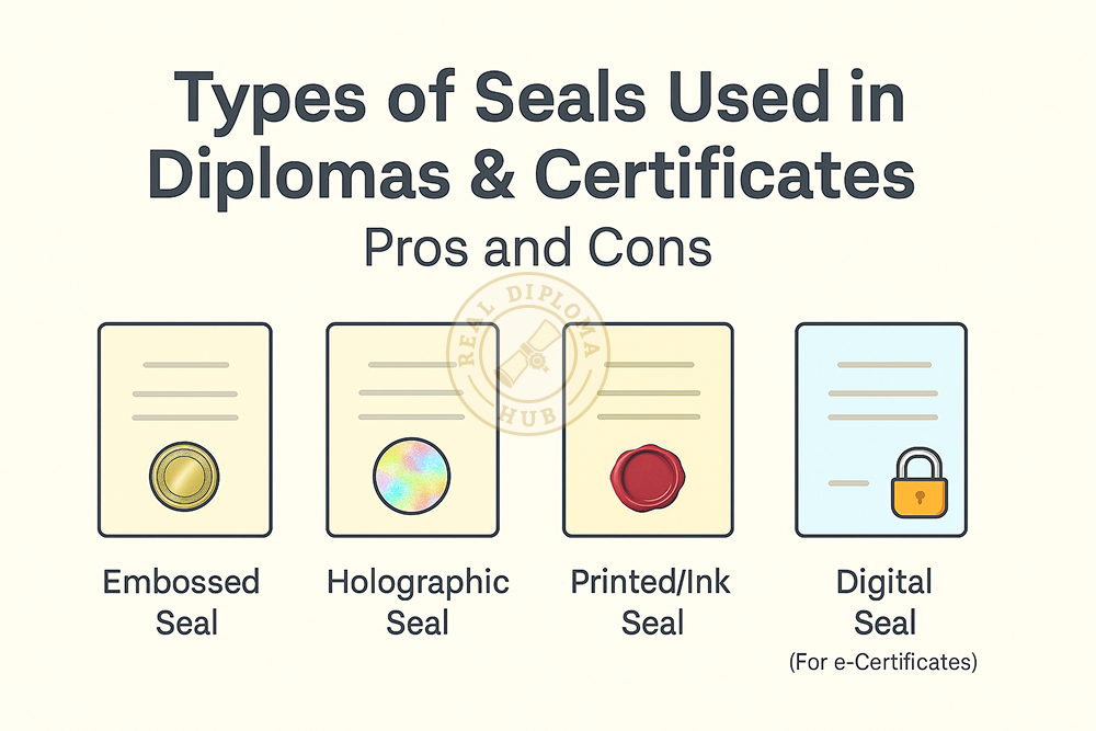 Types of Seals Used in Diplomas & Certificates: Pros and Cons