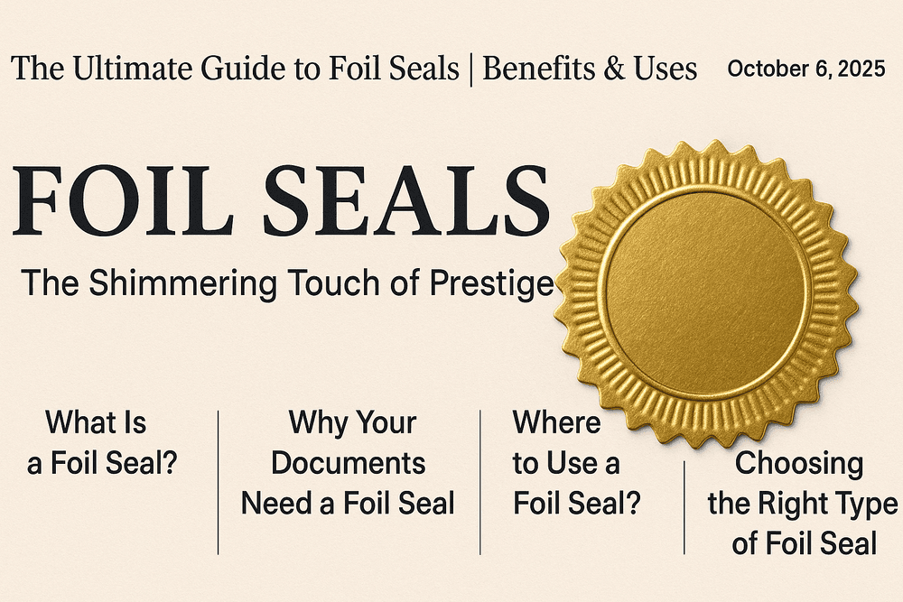 Foil Seals - The Ultimate Guide to Luxury, Authenticity & Branding | Benefits & Uses