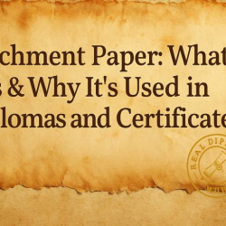 Parchment Paper: What It Is and Why It Is Used in Diplomas and Certificates