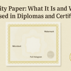 Security Paper: What It Is and Why It Is Used in Diplomas and Certificates
