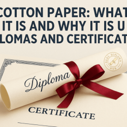 Cotton Paper: What It Is and Why It Is Used in Diplomas and Certificates